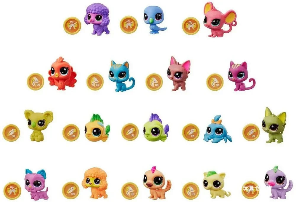 Littlest Pet Shop LPS Blind Box Toy Cute Big Eyes Cat Dog Rabbit Model Pendant Animal Doll Mystery Box Toy ren Gift