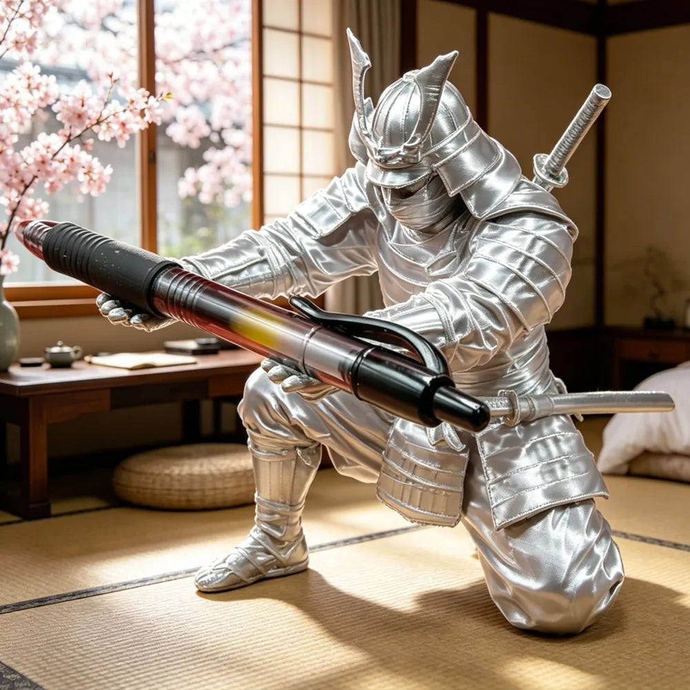 Creative Samurai Pen Holder Japanese Warrior Pencil Rack 3D Printed Stationery Organizer Stand Office Ornament Desk Decor Gift