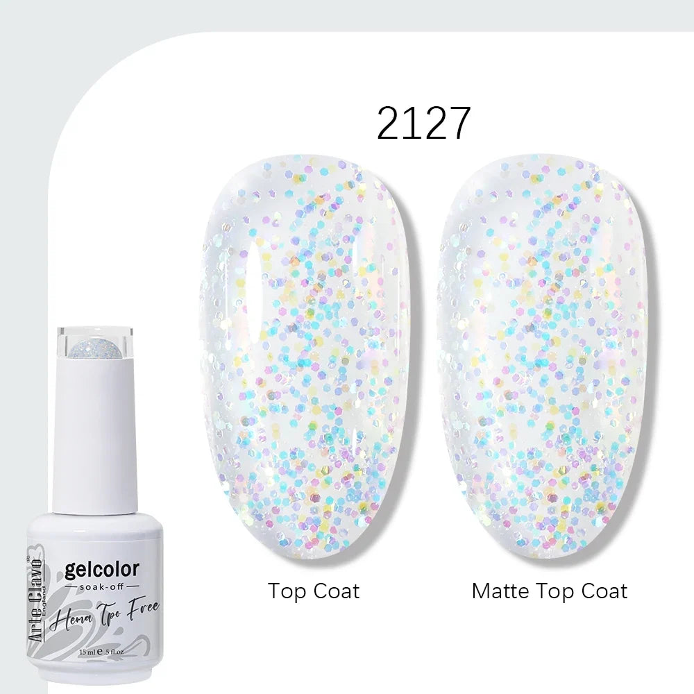 Arte Clavo HEMA TPO FREE 15ml UV LED Gel Nail Polish Soak Off Semi Permanent Daily Wear Universal Color For All Seasons Manicure