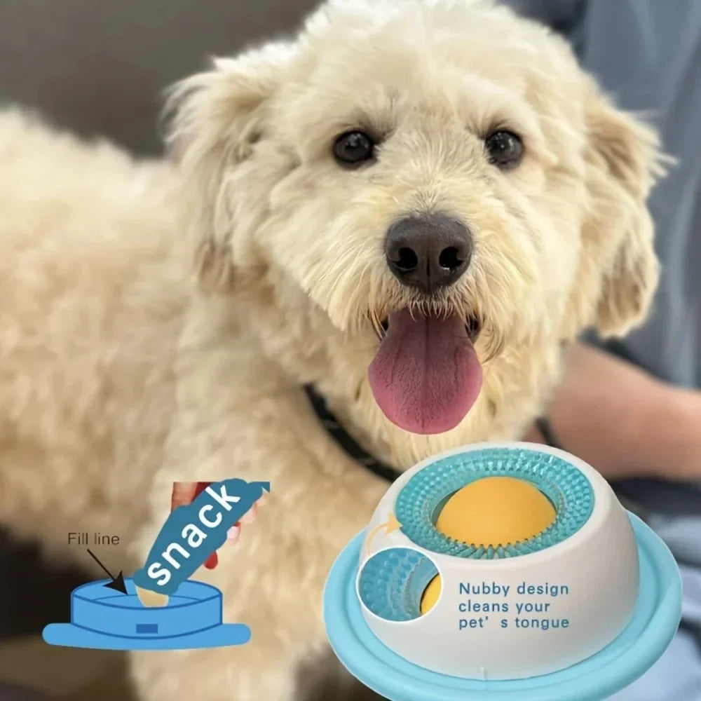 Pet Lickable Plate Wet Food Snacks Yogurt Lickers Slow Food Consumption Energy Consumption, Suitable for Cats and Dogs.