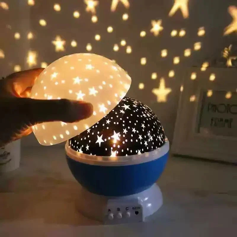 GGbingo Night Lamp Projector Starry Sky Night Light Lamp Decor Rotating Starry Nursery Moon Galaxy Projector Table Light