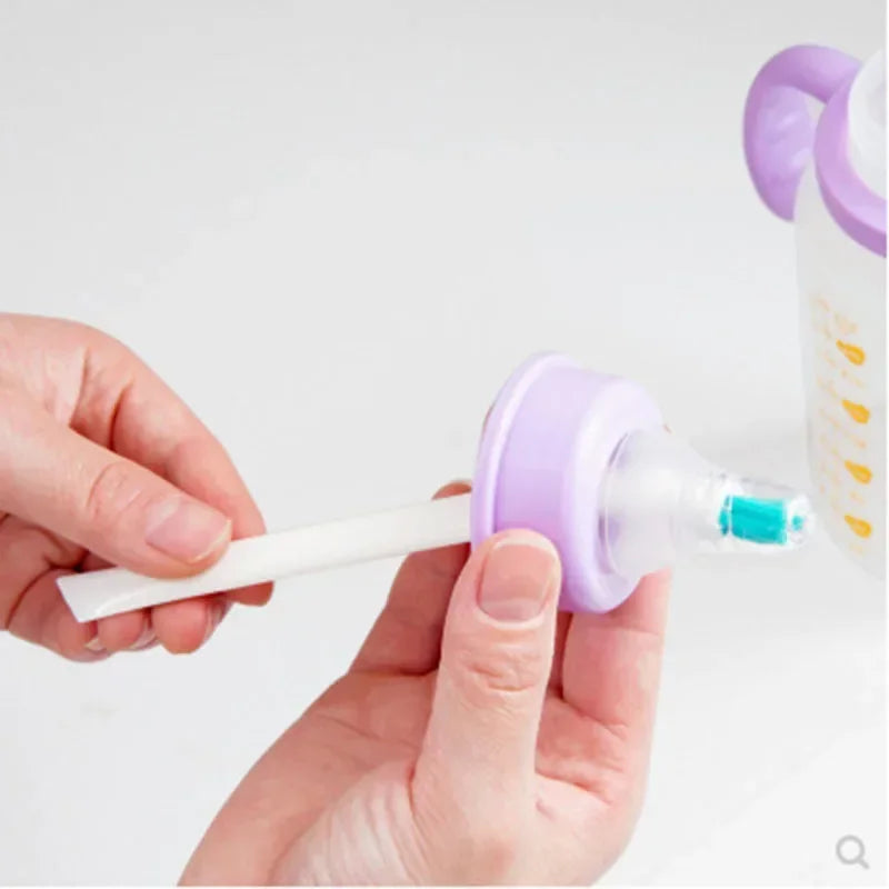 Cleaning Narrow Brush Long Handle Portable Gap Baby Bottle Gap Cleaning Brush Household Kitchen Tool Small Brush