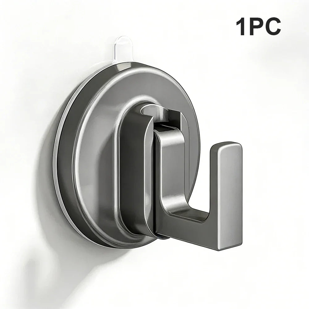 2pcs Suction Cup Hooks Reusable Heavy Duty Vacuum Suction Cup Hook Glass Kitchen Bathroom Hook for  Robe Clothes Hanger Hook