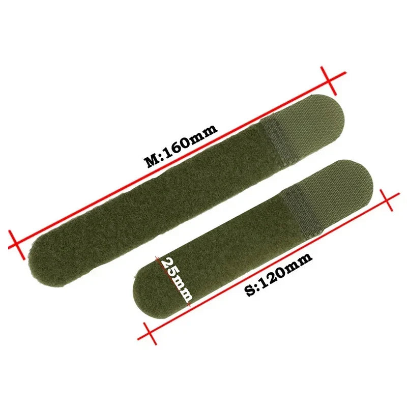 New 10pcs Nylon Straps Cable Ties Strap Webbing Organizer Fix Hook Loop Grip Wrapping Cord Reusable Backpack Fastener Buckle