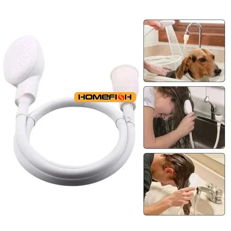 Multifunctional Faucet Sprinkler - Shower Head Extender with Drain Filter & Hose, Sink Cleaning Tool for Bathroom, Pet Bath Supp