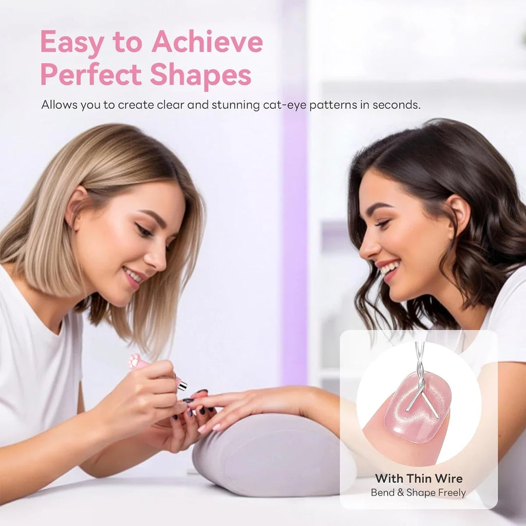 Professional Cat Paw Shaped Strong Magnet Nail Art Tools DIY Varnish Application 3D Cat's Eye Effect for Manicure