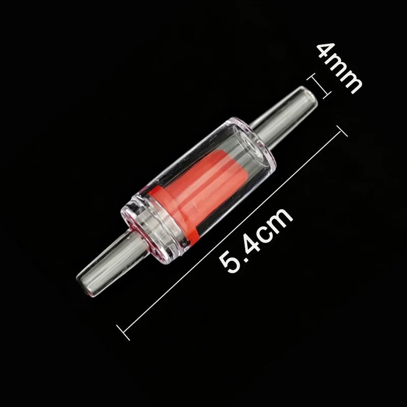 Check Valve Clear Aquarium Accessories Fish Tank Air Pump Accessories Anti-Backflow Anti-Siphon CO2 System Suitable for 4mm Hose