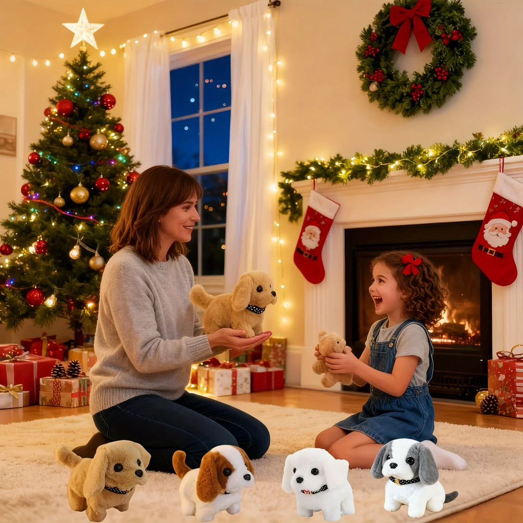 2026 Model Interactive Realistic Golden Retriever Toy Dog,Realistic Walking Barking & Tail Wagging, Electric Puppy with Sounds