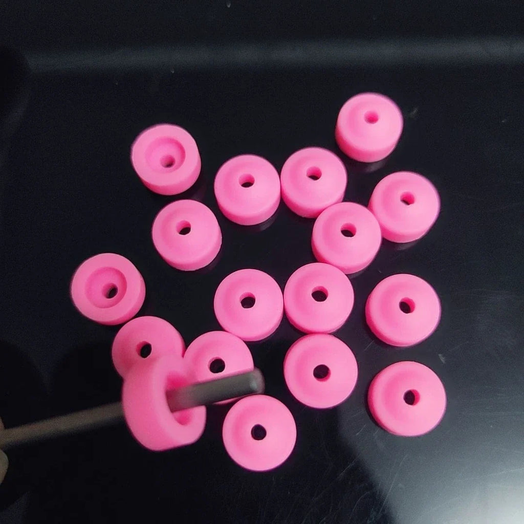 10/20/50pcs Nail Dust Protector 3/32" Shank Nail Drill Bits Anti-Dust Cover Caps for E-file Silicone Dust Stopper Pink Nail Tool