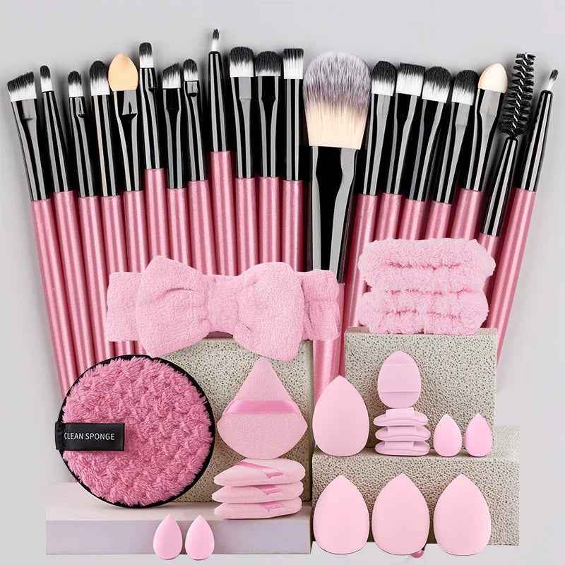 Makeup Brush Set 20Pcs Kit Soft Fluffy Eye Shadow Brushes Cosmetic Foundation Powder Highlighter Blending Beauty Tool Beginners