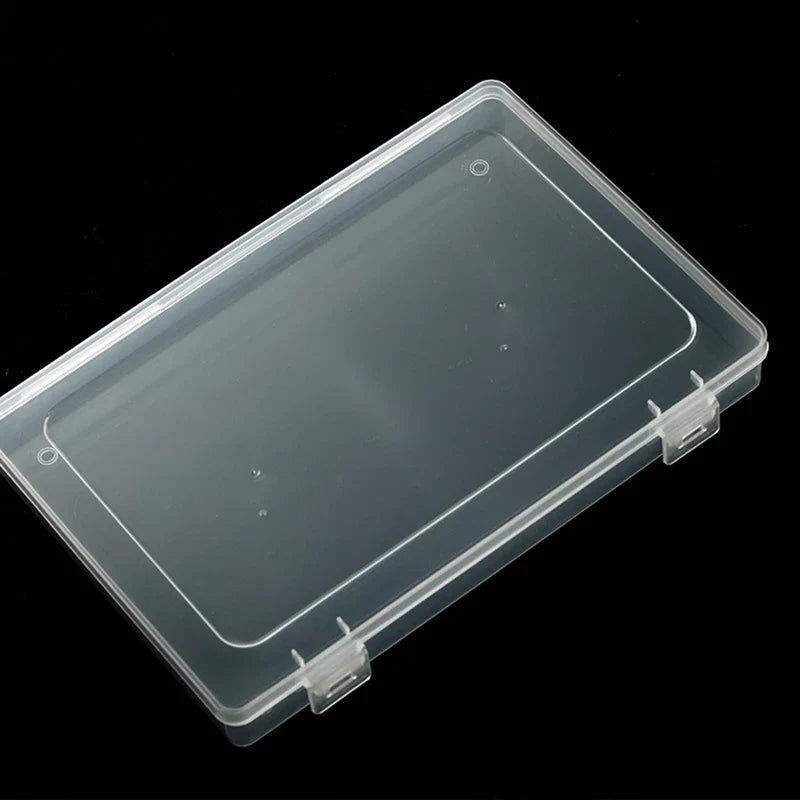 1Pc Dustproof Large Capacity Nail Art Storage Box Wearable Nail Patch Display Board Box Transparent Plastic Makeup Organizer
