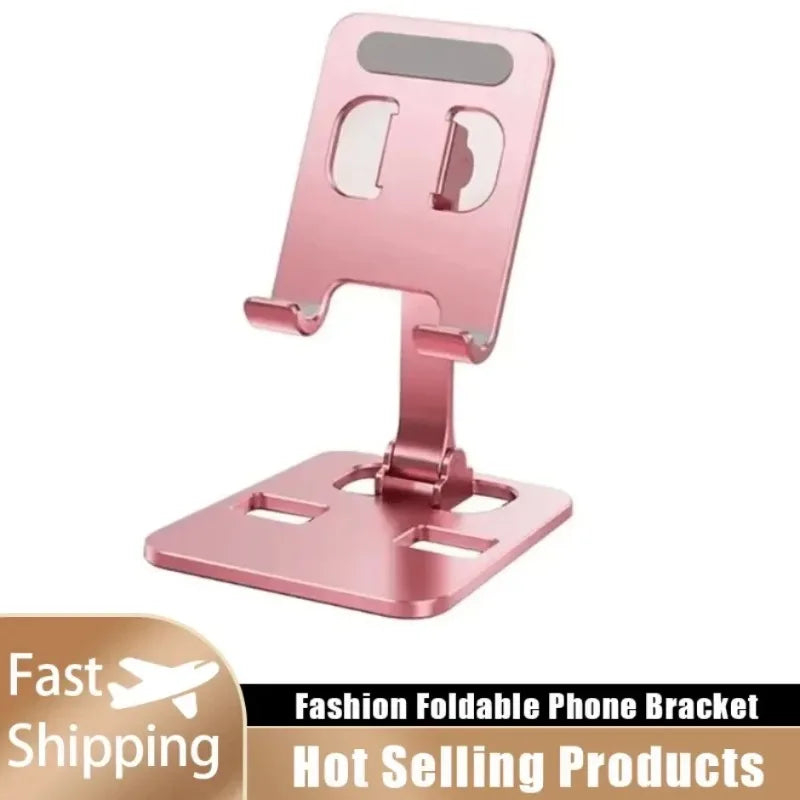 Universal Mobile Phone Holder Foldable Desk Phone Holder Mount Stand For iPhone 12-17 Tablet Desktop Aluminum Alloy Holder