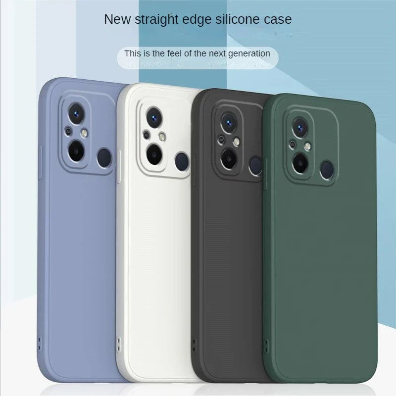Suitable for Redmi 12C Mobile Phone Case New for Xiaomi Redmi 12C Anti-Fall for 22120RN86C Silicone Solid Color