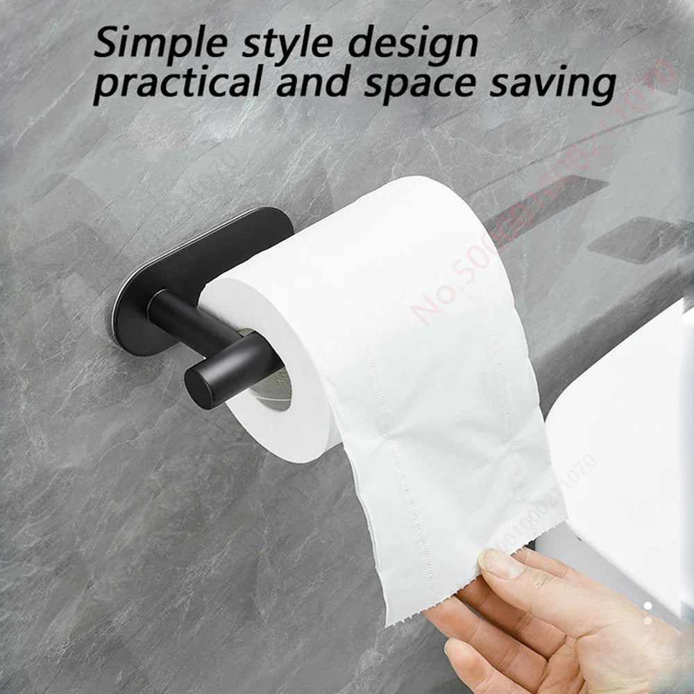 1~2PCS Toilet Paper Rack Bathroom Paper Towel Holder Adhesive Absorbent Paper Dispenser WC Kitchen Hardware Storage Accessories