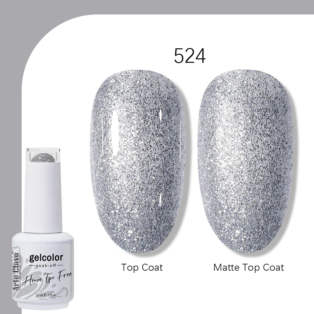 Arte Clavo HEMA TPO FREE 15ml UV LED Gel Nail Polish Soak Off Semi Permanent Daily Wear Universal Color For All Seasons Manicure