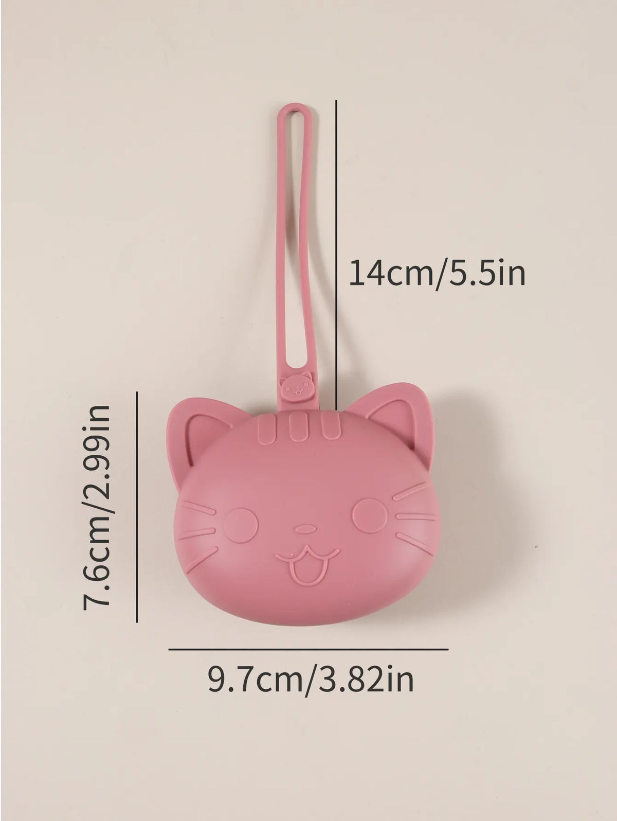 1pc Custom Name Baby Pacifier Storage Bag Food Grade Silicone Cat Shape Cute Pacifier Bag