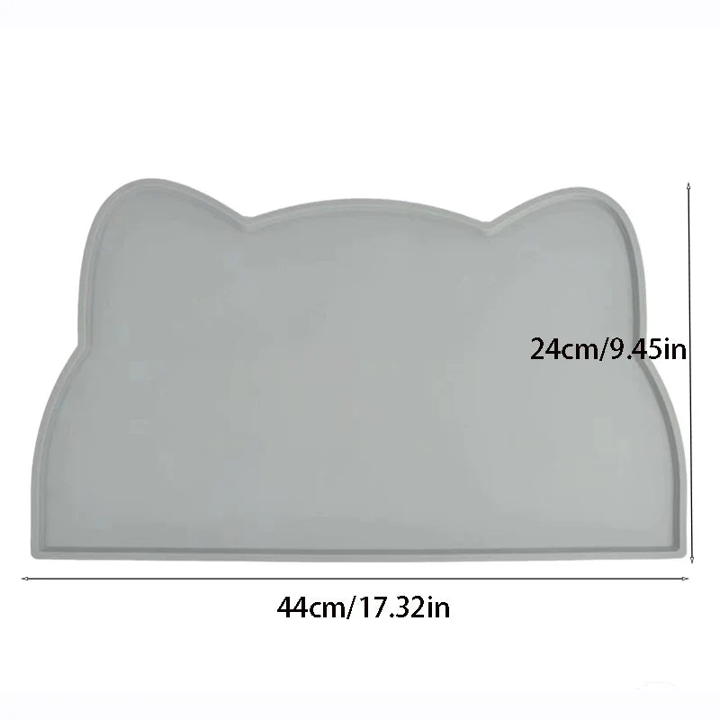 Silicone Pet Feeding Dog Cat Bowl Food Mat Non-Stick Waterproof Pet Food Feeding Pad Puppy Feeder Tray Water Cushion