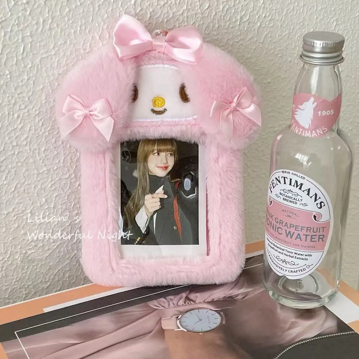 Japanese Style Sanrio Plush Card Holder, Cute Cartoon Campus Card Case for Students Portable Card Protector
