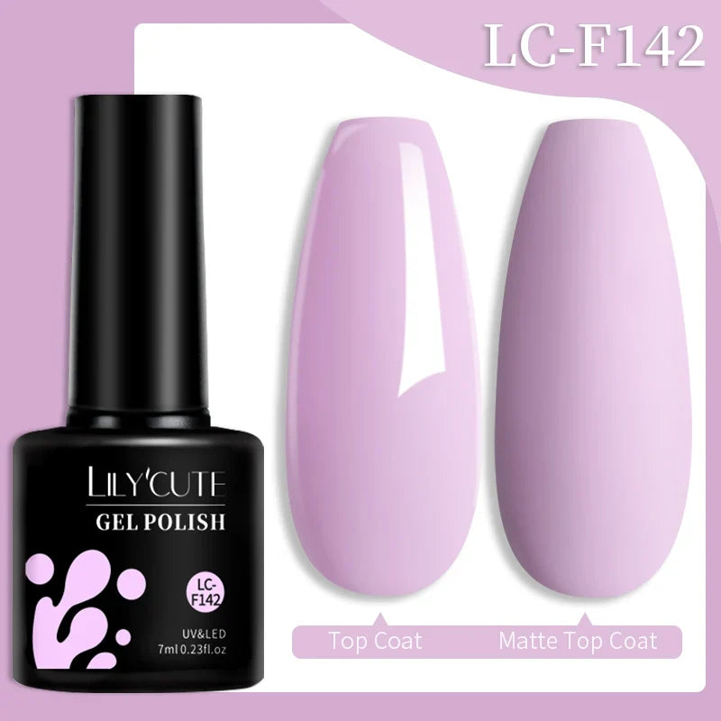 LILYCUTE 7ml Glitter Auroras Gel Nail Polish Summer Gold Colorful Sequins Manicure Semi Permanent Soak Off Nail Art Gel Varnish