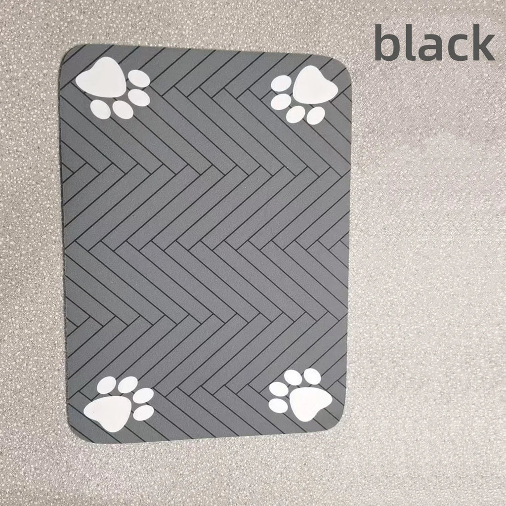 S（Little Kitten）、M、L Absorbent Pet Feeding Mat, Waterproof Placemat for Dog & Cat Food & Water Bowls, Quick-Dry Rubber Backing
