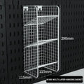 Study Room Pegboard with Shelves Tool Free Wall Grid Scratch Proof Easy to Install for Computer Desk Accessories