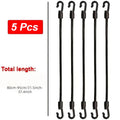 2/5 PCS Heavy-Duty Elastic Ropes with Hooks Suitable for Home, Travel, And Camping Equipment, Bicycles/Motorcycles Universal