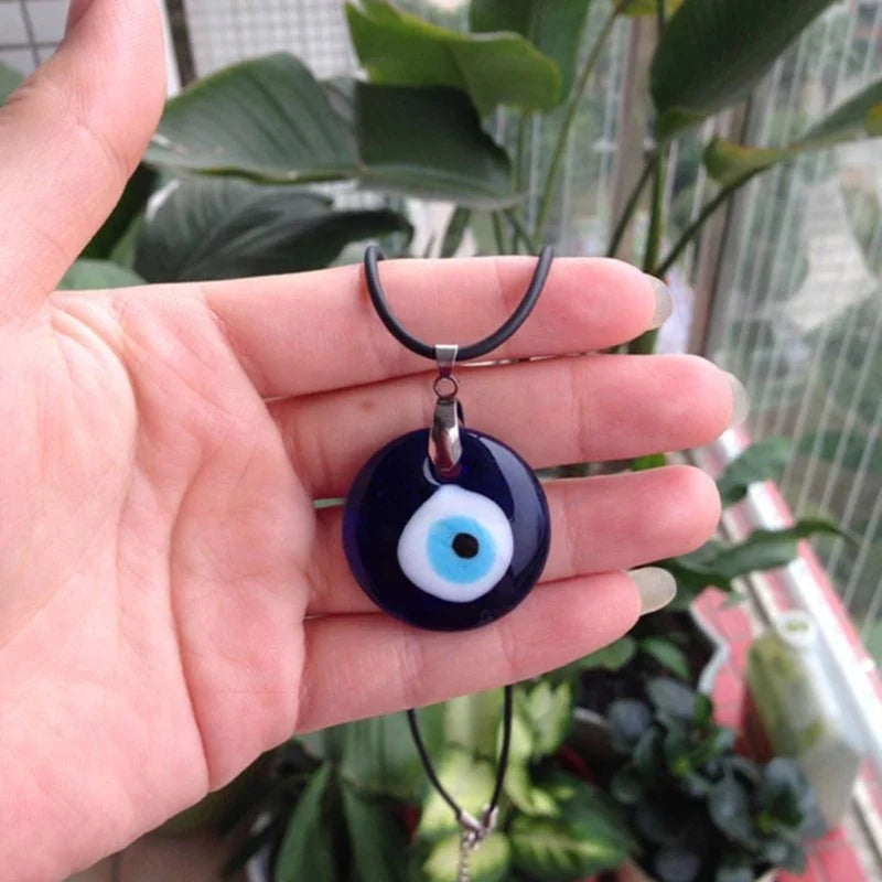 Turkish Blue Evil Eye Beads Charms Pendants Handmade Crafts Wall Hanging Ornament Car Amulet Home Protection Decor