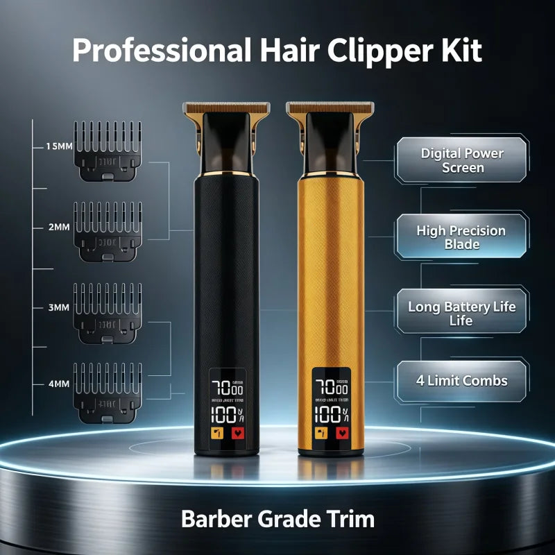 2026 Hot T9 Electric Haircutting Machine Cordless Hair Cutting Shears Professional Men's Shaving Tools Men's Haircutting Shears