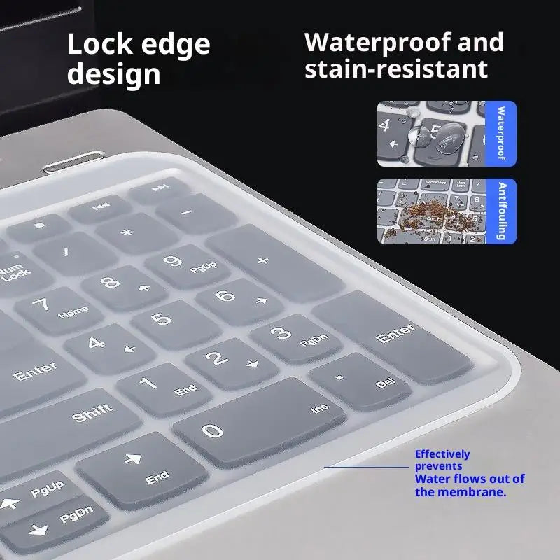 【C】Universal Laptop Keyboard Cover Protector 12-17 Inch Waterproof Dustproof Silicone Notebook Computer Keyboard Protective Film