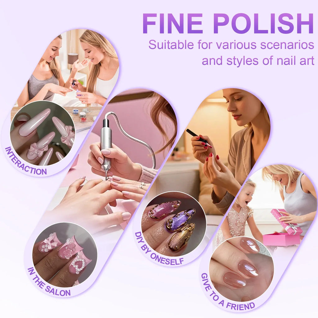 Tungsten Carbide Nail Drill Bits, Suitable For Removing Acrylic And Gel Nails, Professional Electric Manicure And Pedicure Tool.