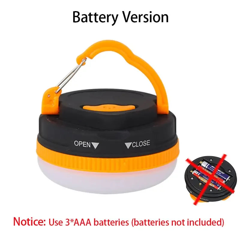 3 Lighting Modes Camplights LED Lantern Portable Camping Light Hanging Outdoor Tent Home Emergency Lamp with Magnet