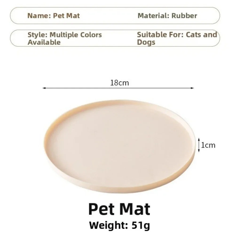 New Silicone Pet Food Mat Non-Slip Waterproof Feeding Mat Easy To Clean Leak Proof Dining Mat Pet Tableware