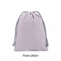 Cotton Cloth Gift Packaging Bag Drawstring Storage Bags White Canvas Bags for Candy Reusable Pouch Home Sundries Organize Sacks