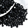 Black Flatback Resin Jelly Rhinestones 2mm 3mm 4mm 5mm 6mm Drill Faux Gems Bead for Crafts DIY Nail Art Charms Supplies