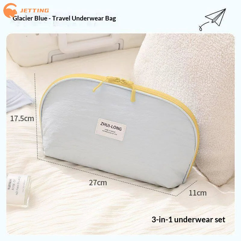 (New) 1PCS Large Capacity Portable Bra Underwear Organizer Travel Storage Bag Lingerie Pouch Socks Packing Bag