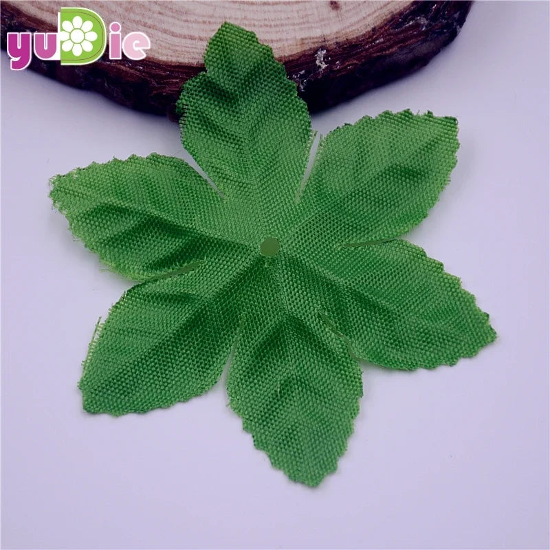 150Pcs Silk Green Artificial Leaves Fake Leaf for Home Decor Wedding Decoration DIY Wreath Artificial Plants Garland Accessories
