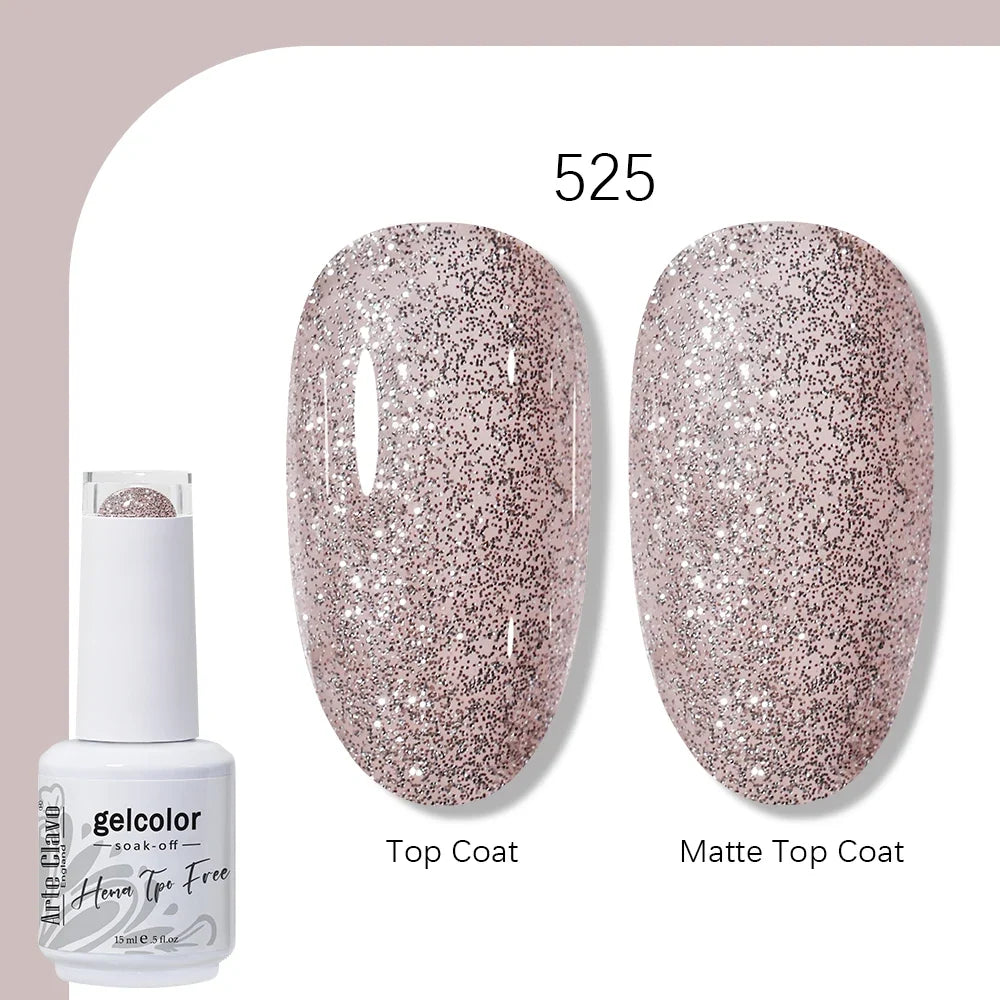 Arte Clavo HEMA TPO FREE 15ml UV LED Gel Nail Polish Soak Off Semi Permanent Daily Wear Universal Color For All Seasons Manicure