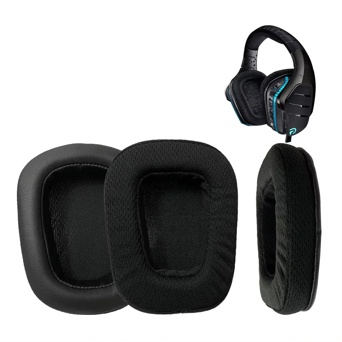 for Logitech G533 G633 G935, GVOEARS Ear Pads G231, G433, G533, G633, G635, G933, G935 Headphone Advanced Mesh Fabric Earmuffs