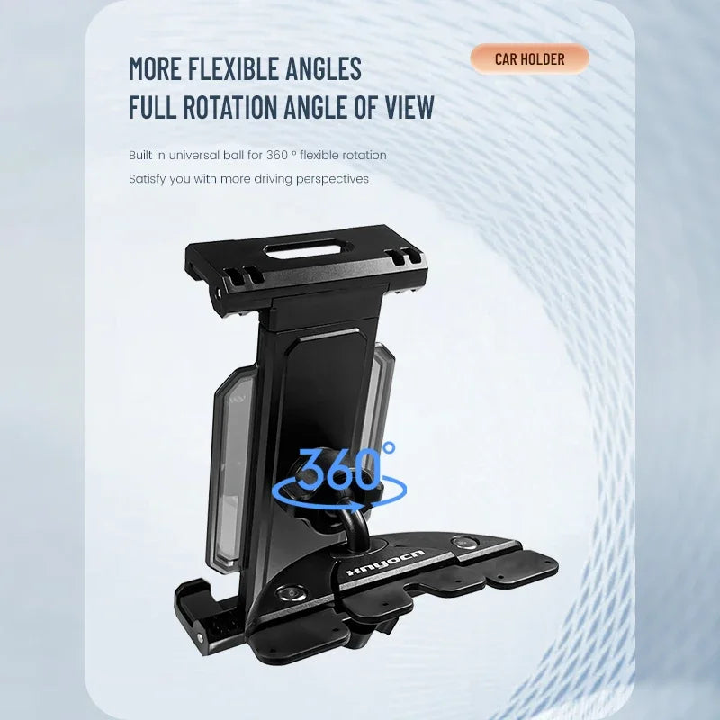 CD Slot Car Tablet Stand Holder Tablet and Phone Navigation Multi-functional Creative Snap-on Car Phone Holder Tray for Ipad Pro