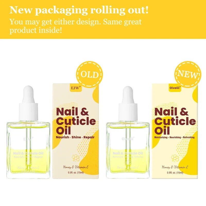 EJW Nail and Cuticle Oil Nail Care - Moisturizing, Strengthening,Nail Oil Cuticle, Hydrating, Infused with Jojoba Oil & Grapese