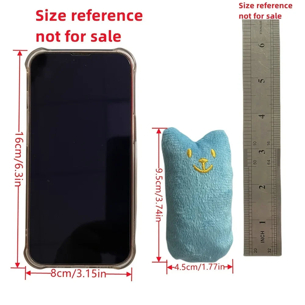 1 Pc Random Color Catnip Cat Toys Pillow Interactive Cat Toy Catnip Pet Supplies Pillow Thumb Teeth Grinding Bite Mint Cat Toy