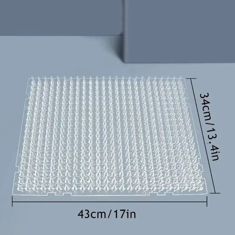 With Prickle Strips Spikes Straps Keep Cat Dog Away Digging Climbing Pet Supply Pad Anti-Cat Dog Mat Protect Plant