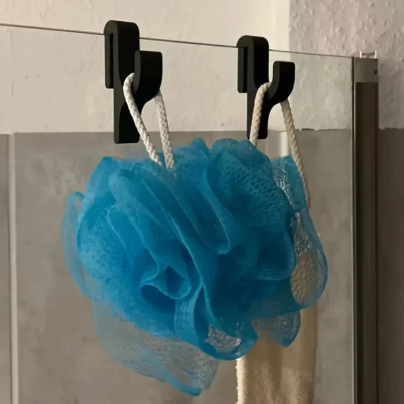 Shower Door Towel Hook for 8mm Glass Doors Bathroom Hanger for Clothes Towel Bathrobes Laundry Dormitory Apartment