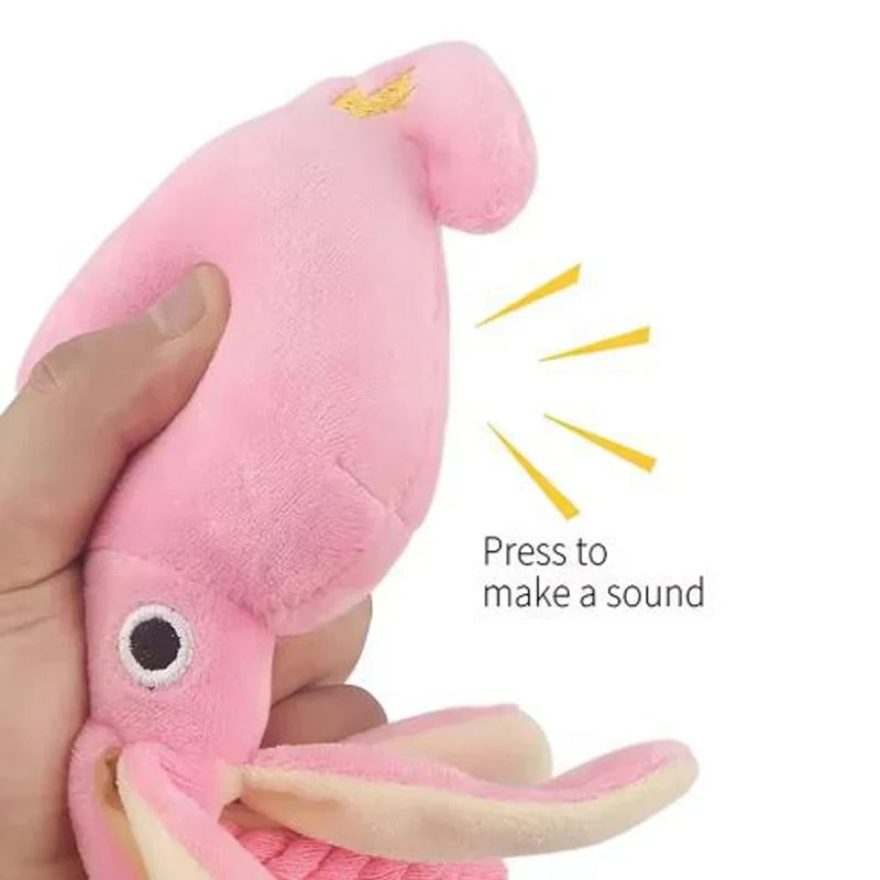 Dog Toys; Cat Toys; Sound-Emitting Cotton Rope Octopus; Durable Chew Toys for Cleaning Teeth; Interactive Pet Toys.
