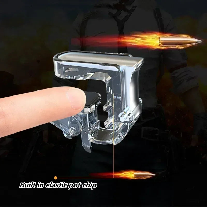 GT01 Mobile Phone Gaming Trigger Controller Gamepad Joystick Aiming Shooting L1R1 Key Button for IPhone Android PUBG Game Handle