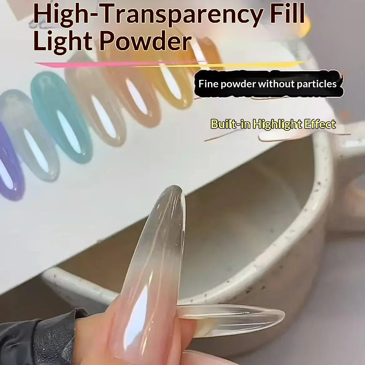 1Jar Flash Plating Aurora Nail Powder High Glossy Light Bulb Super Bright Moonlight White Mirror Nail Glitter Chrome RubbingDust