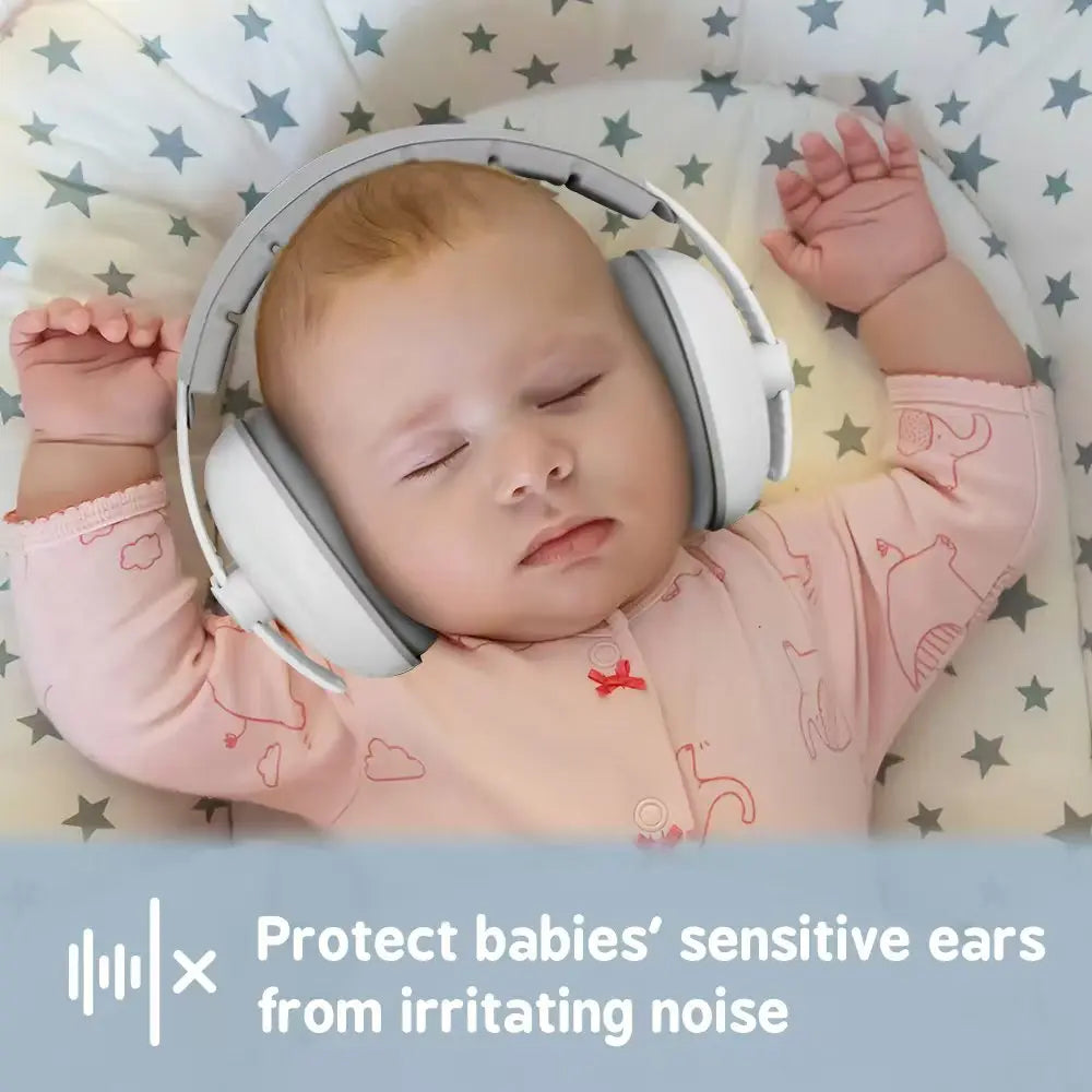 1pc Baby Ear Protection Anti-Noise Earmuffs Headphones for Sleep & Travel Ear Protection with Stretchable Design