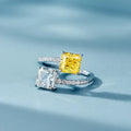 Huitan Modern Fashion Design Adjustable Ring Female Engagement Jewelry with Bright Zirconia Stylish Finger Accessories for Women