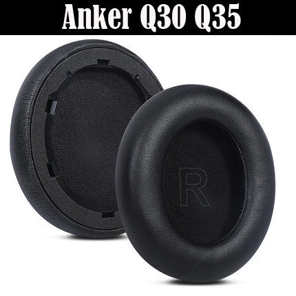 Soft Foam Leather Headphone Earpads Ear Pads Compatible For Life Q30 Q35 Wireless Headset Earmuffs Repairing Parts