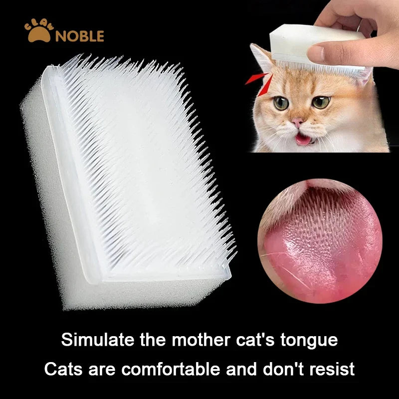 1/5/10PCS Cat Dog Massage Brush Pet Special Brush Multifunctional Dust Removal Sponge Cleaning Brush Simulated Cat Tongue Comb